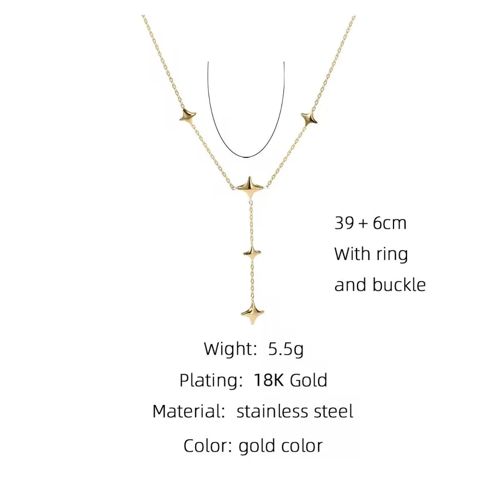 Minimalist Celestial Spark Necklace
