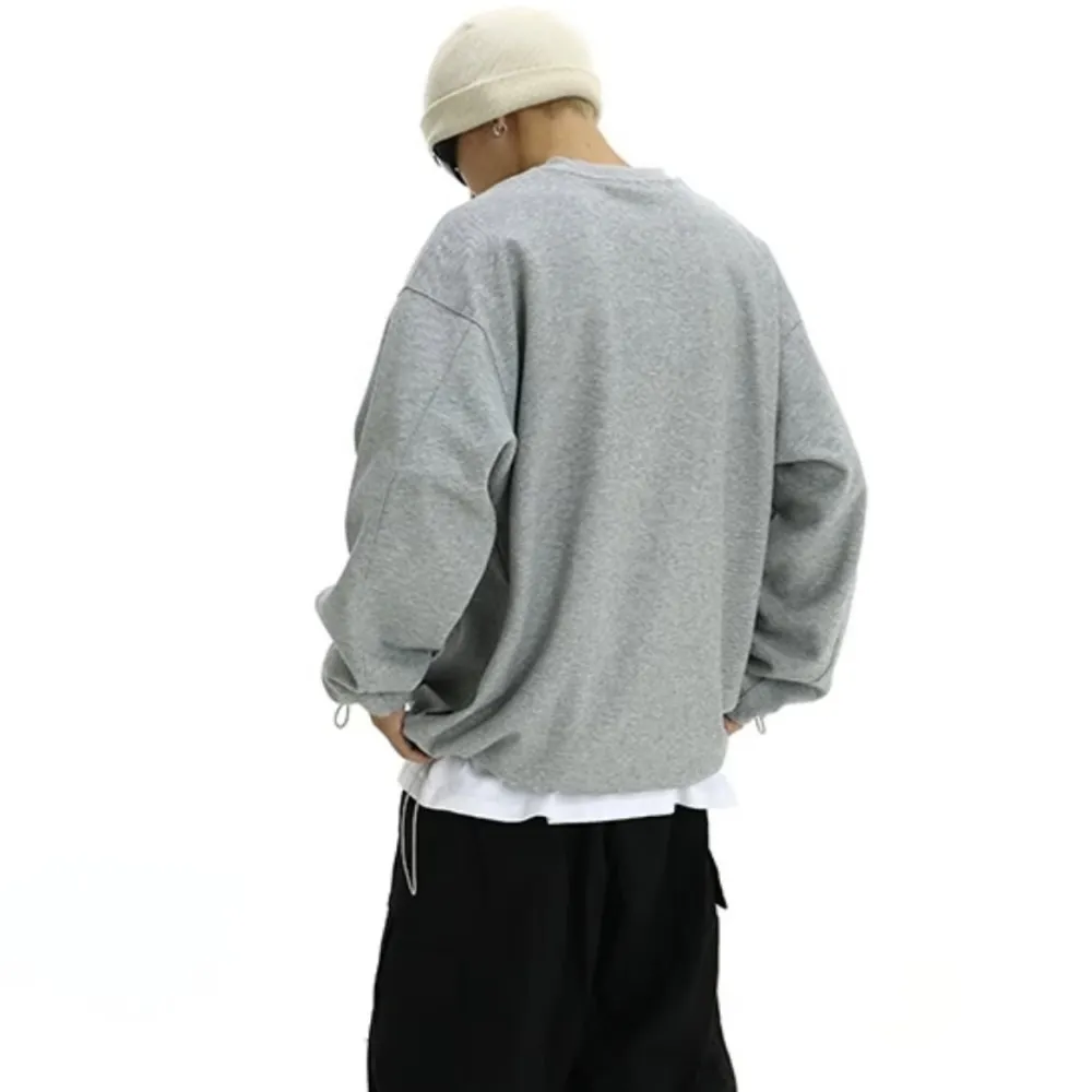 Minimalist Solid Color Versatile Sweatshirt