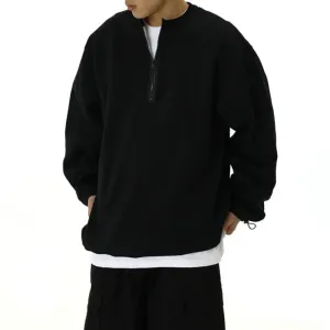 Minimalist Solid Color Versatile Sweatshirt