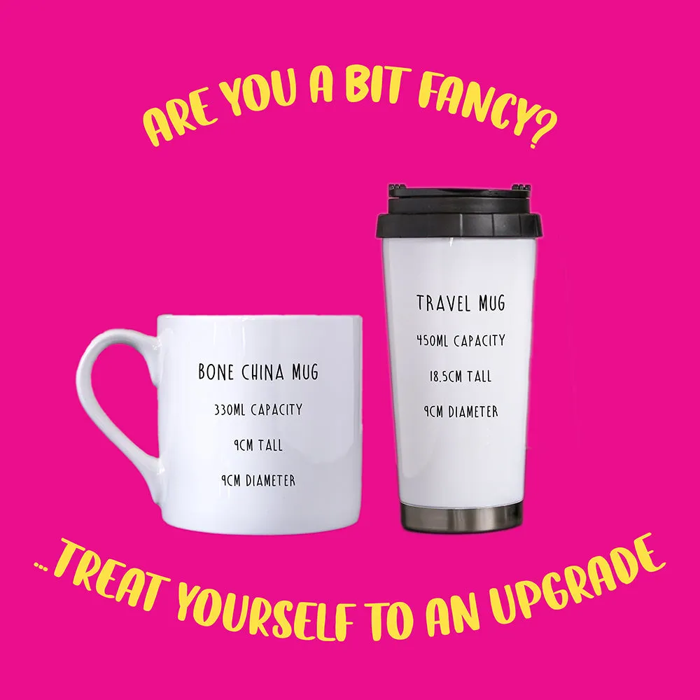 Monochrome Funny Mug | Tired AF