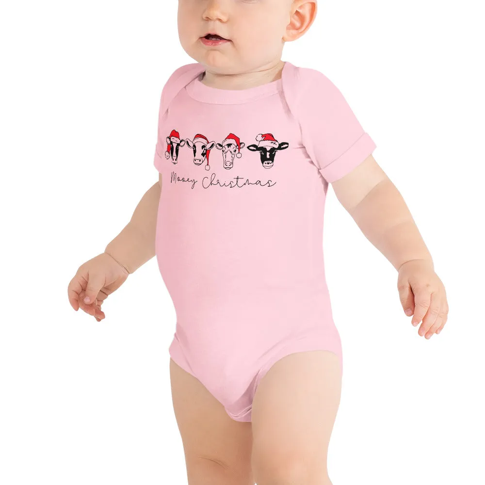 Mooey Christmas Baby short sleeve one piece