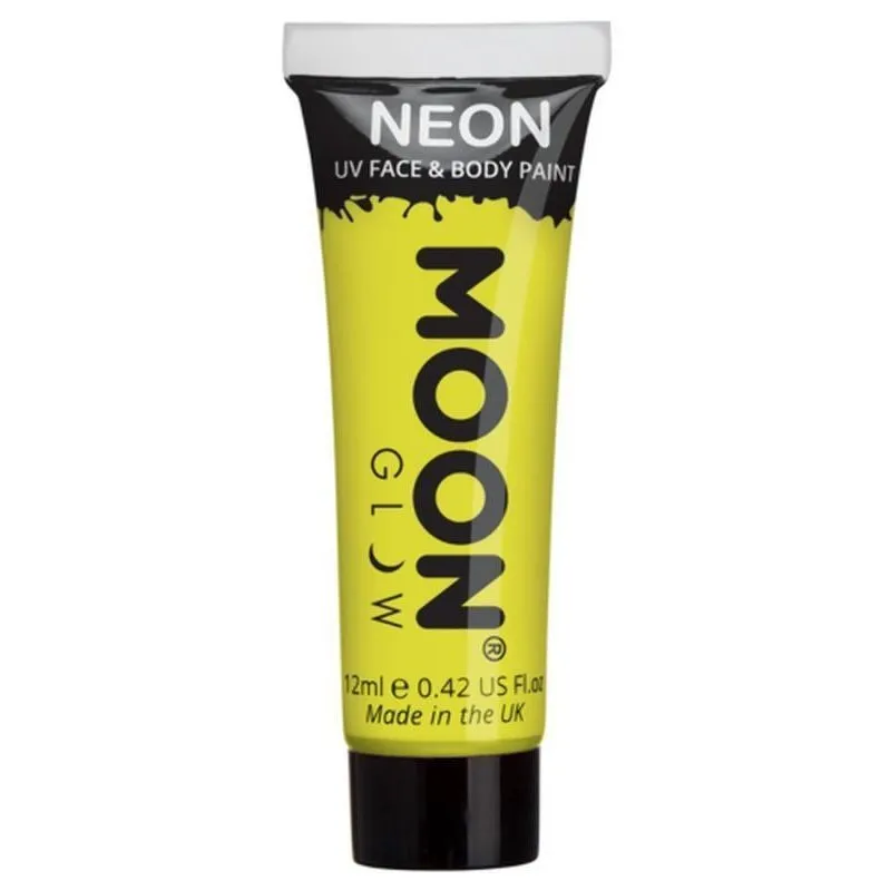 Moon Glow Intense Neon Uv Face Paint, Yellow