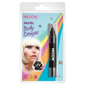 Moon Glow Pastel Neon Uv Body Crayons, Black