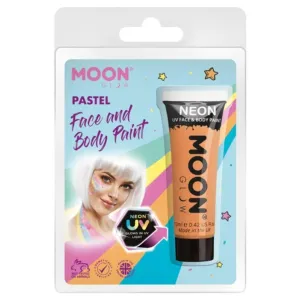 Moon Glow Pastel Neon Uv Face Paint, Orange