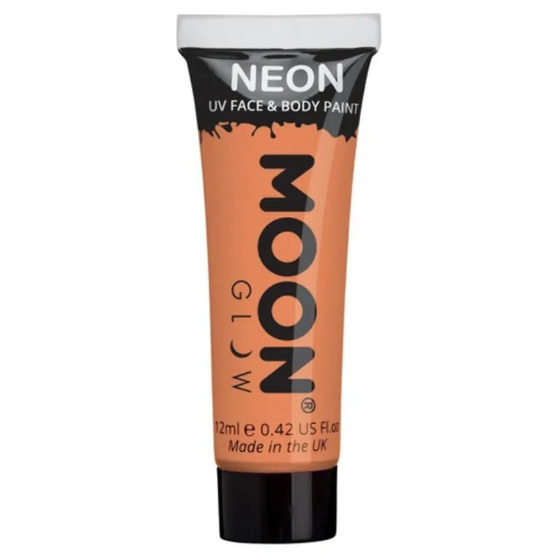 Moon Glow Pastel Neon Uv Face Paint, Orange