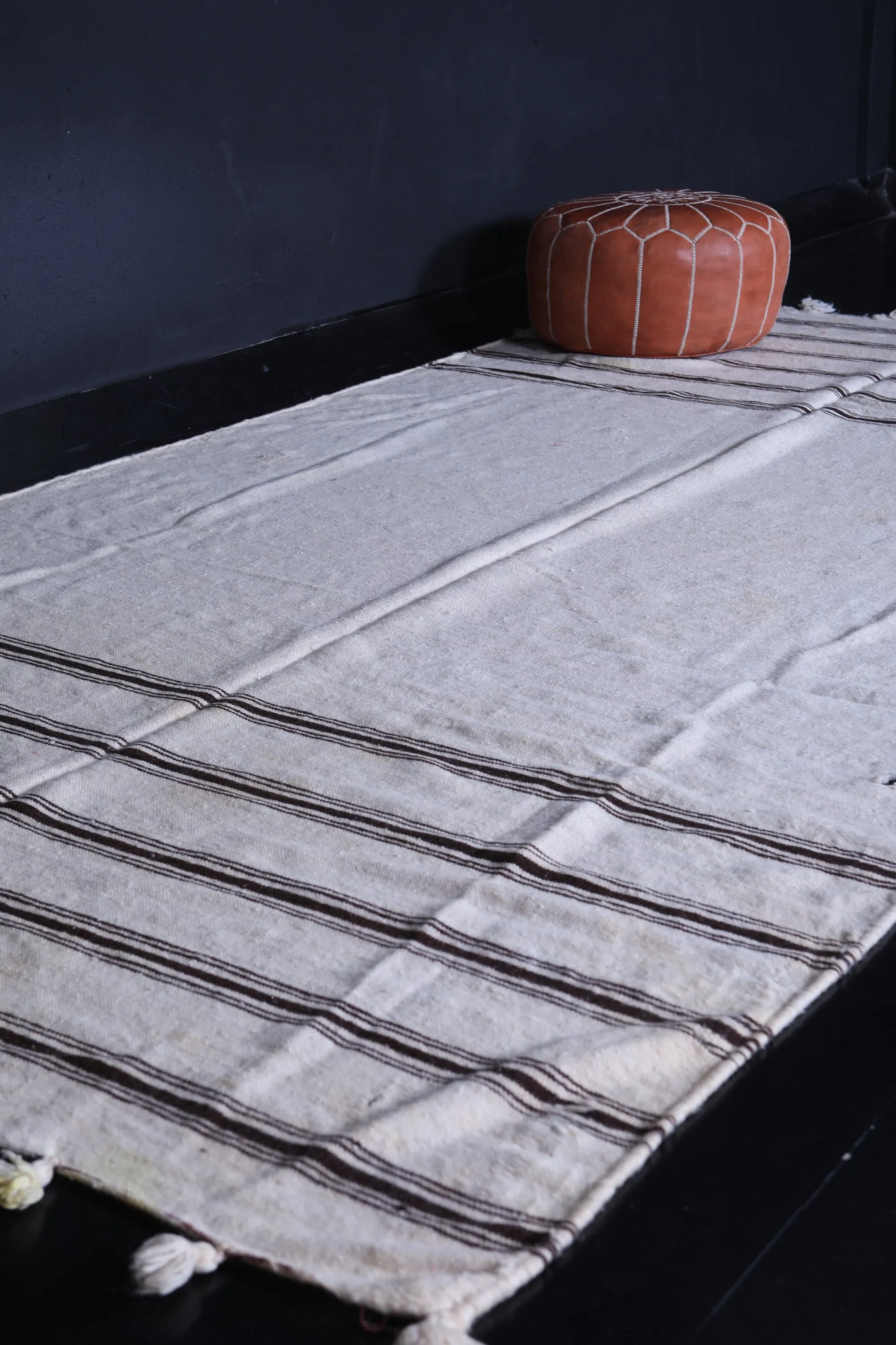 Moroccan Rug 6.1 x 11.6 Feet - Simple Stripes Design