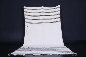 Moroccan Rug 6.1 x 11.6 Feet - Simple Stripes Design