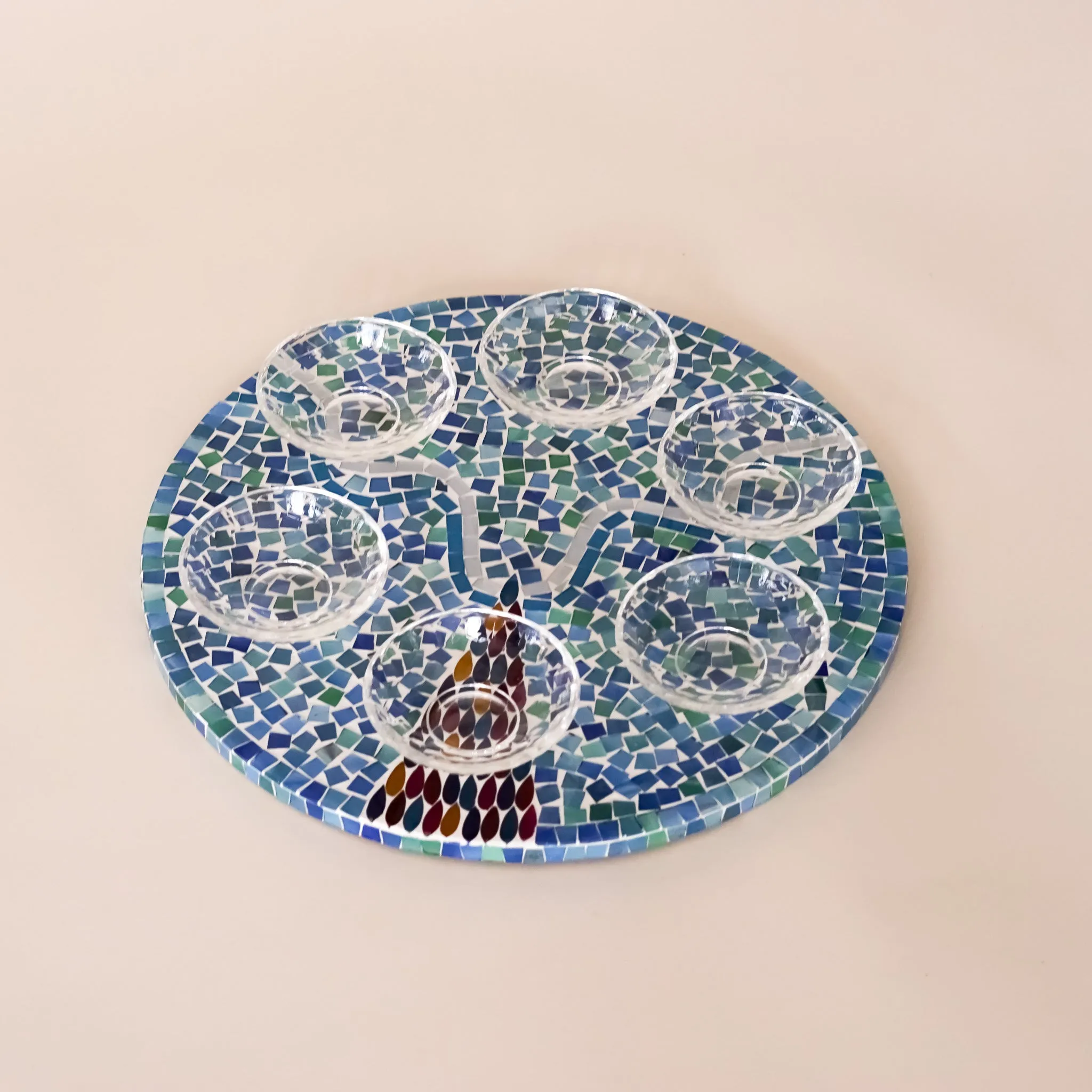 Mosaic Seder Plate