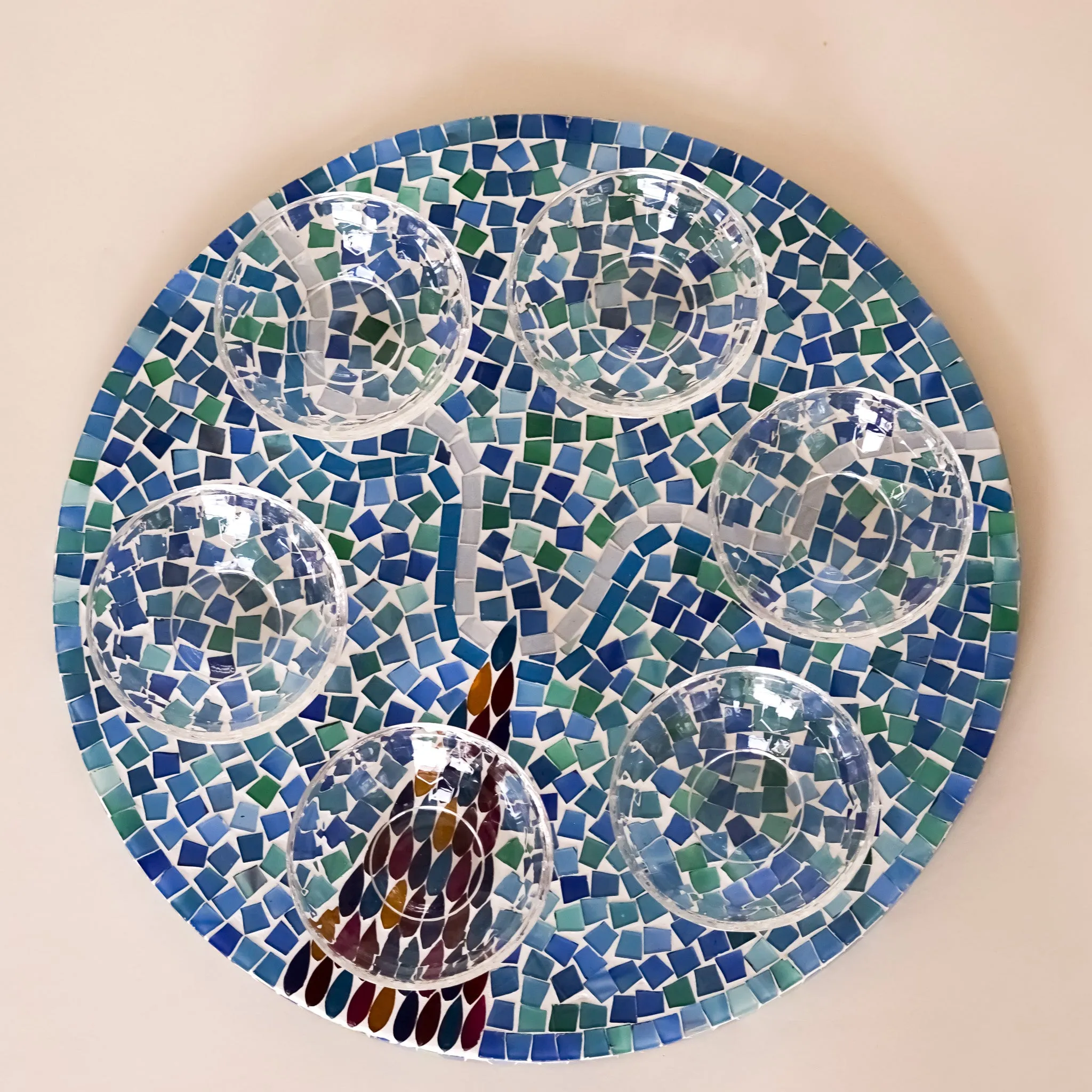 Mosaic Seder Plate