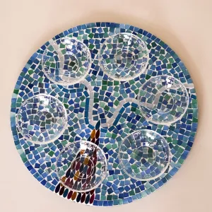 Mosaic Seder Plate