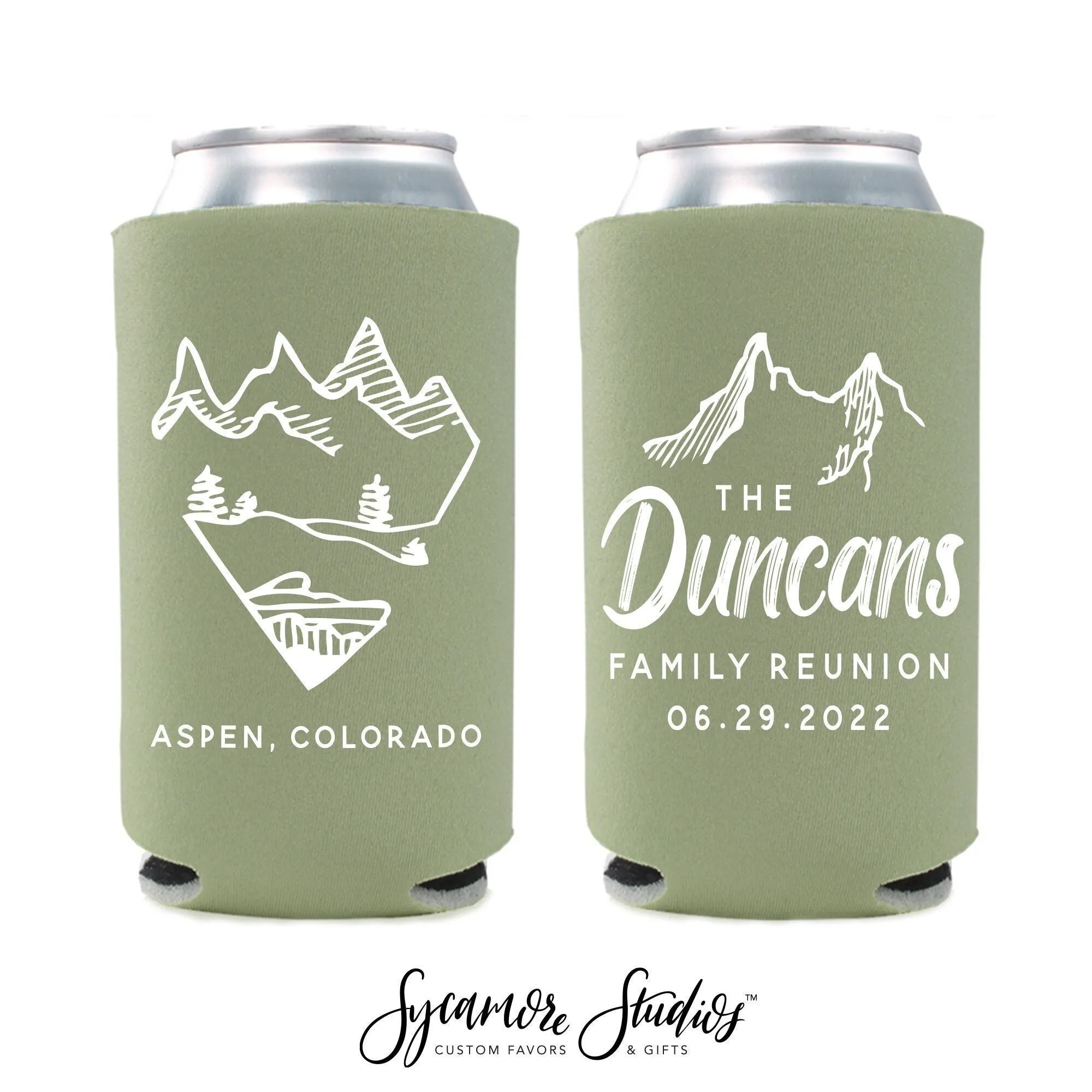 Mountain Reunion - Slim 12oz Reunion Can Cooler #6S