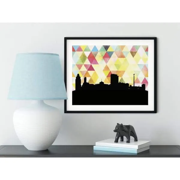 Murmansk, Russia geometric skyline