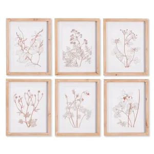 NAPA Home & Garden, BOTANICALS IN BLUSH PRINTS, SET OF 6,NNH503