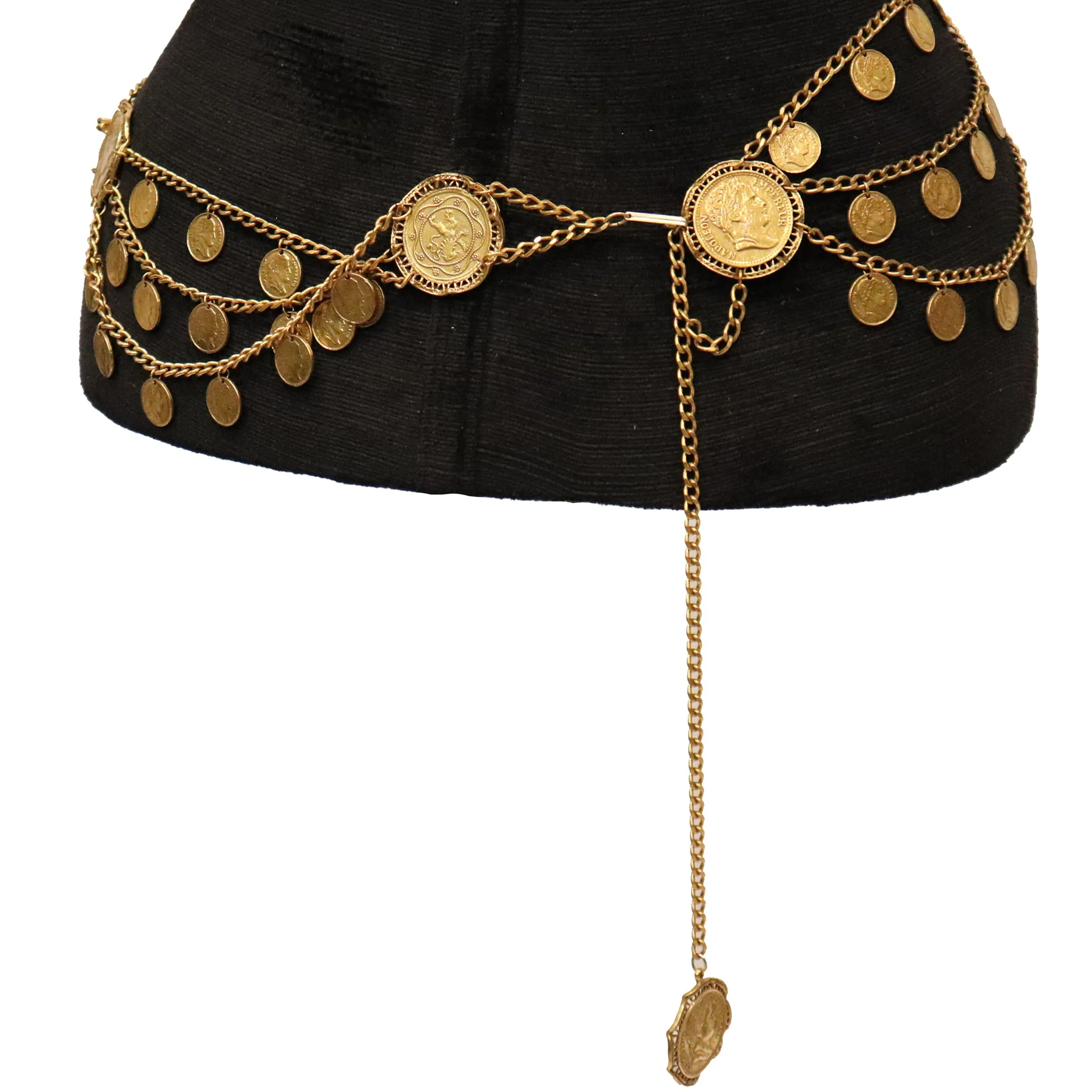 Napoleon Gold Coin Chain Belt