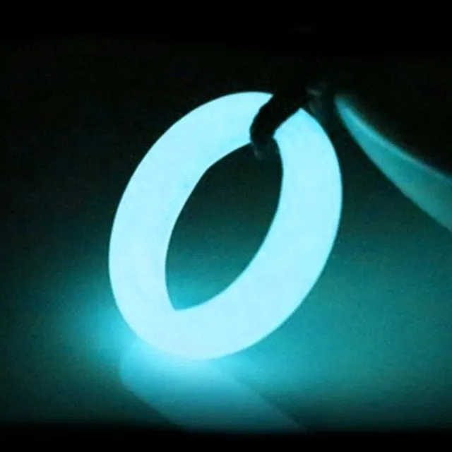 Natural Fluorite luminous Stone Glow in Dark Ring