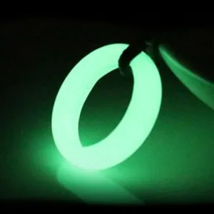 Natural Fluorite luminous Stone Glow in Dark Ring