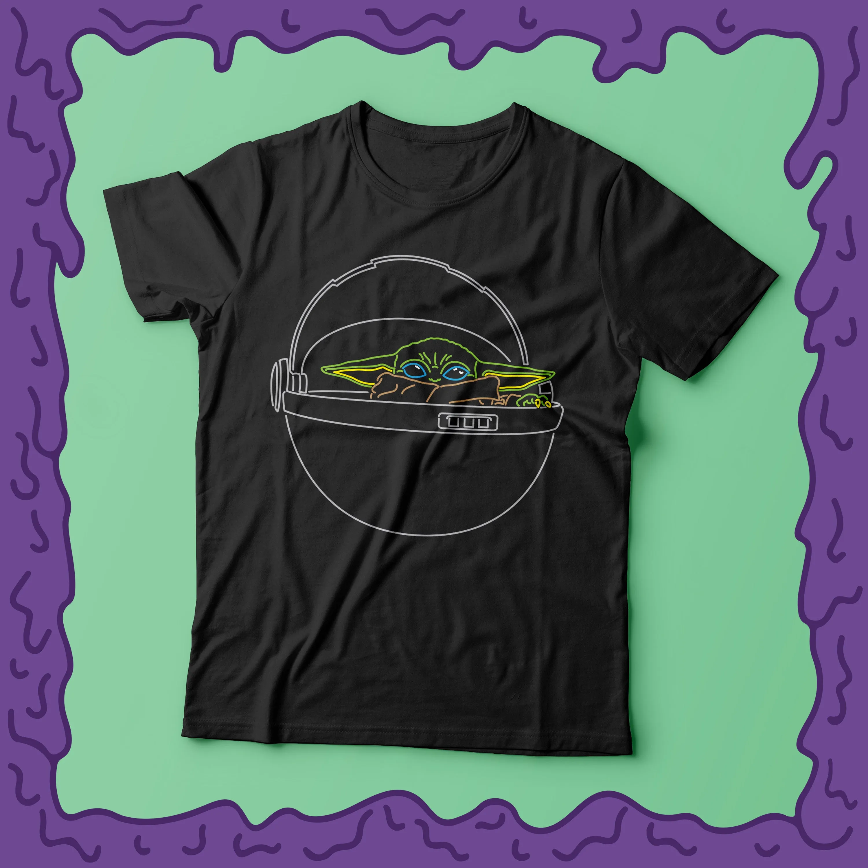 NEON - Grogu aka The Child Carrier - Shirt