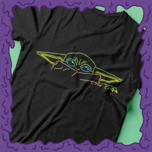 NEON - Grogu aka The Child Peek - Shirt