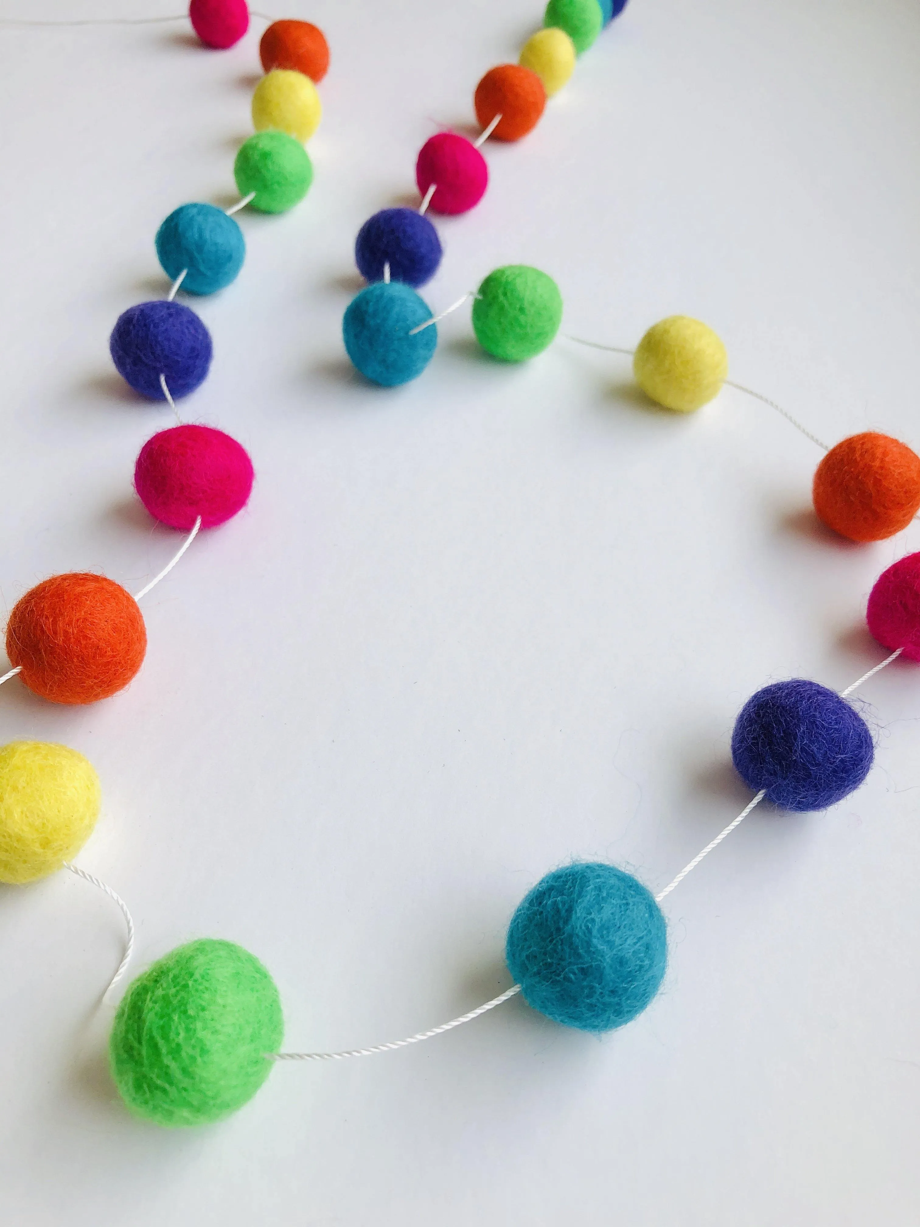 Neon Rainbow Garland