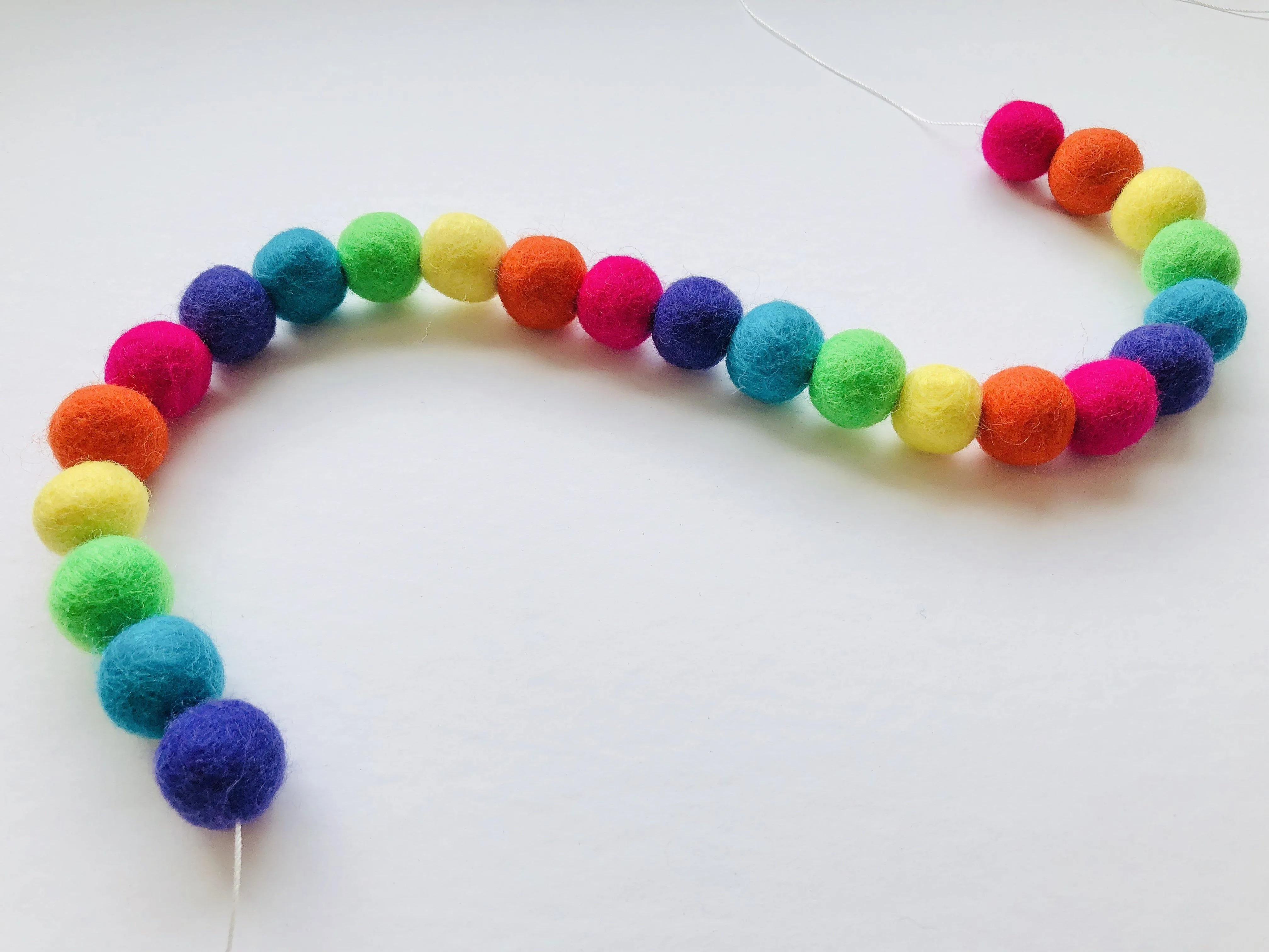 Neon Rainbow Garland