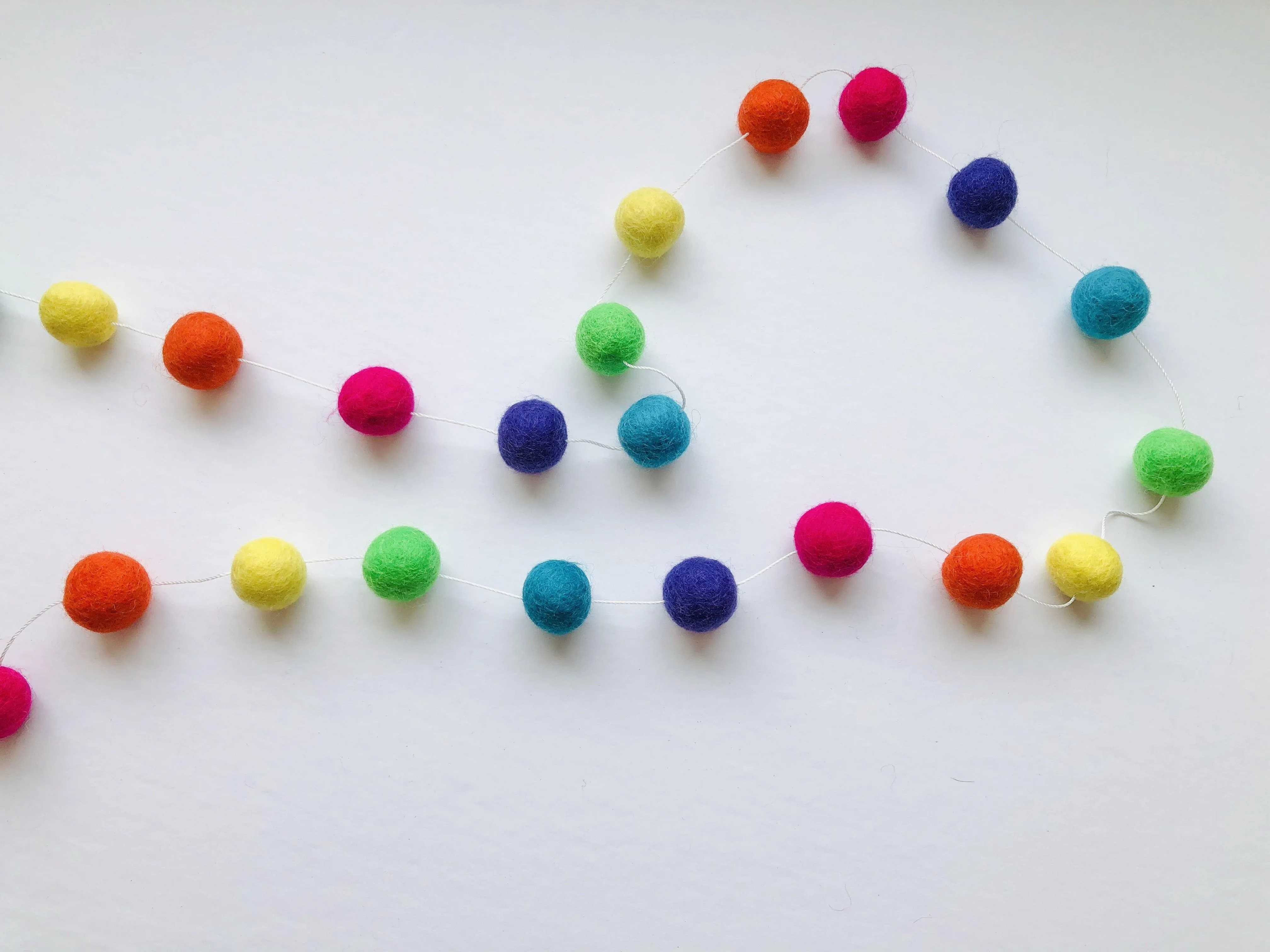 Neon Rainbow Garland