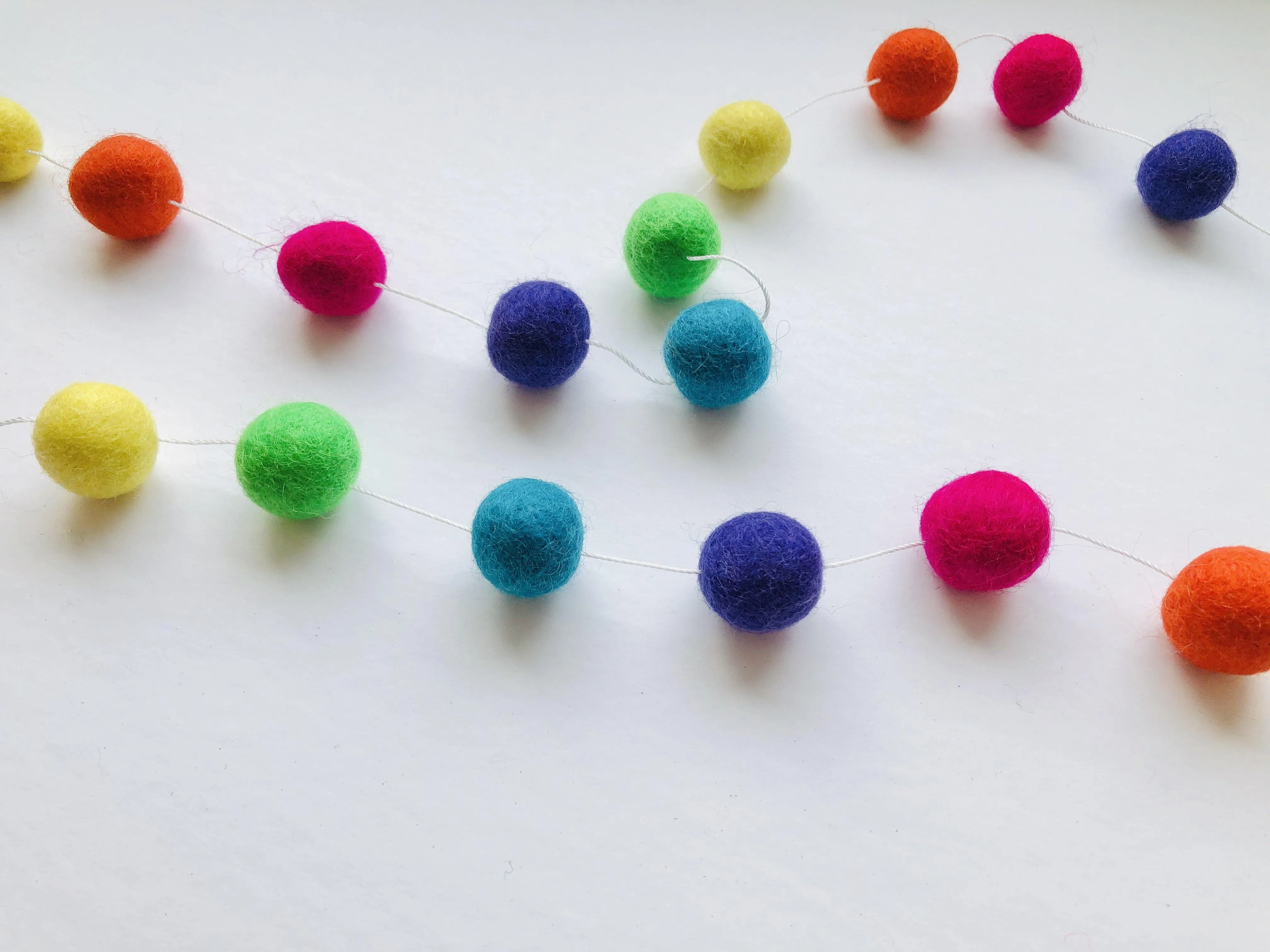 Neon Rainbow Garland
