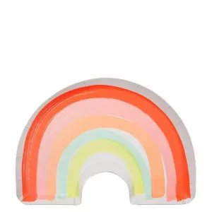 Neon Rainbow Plates