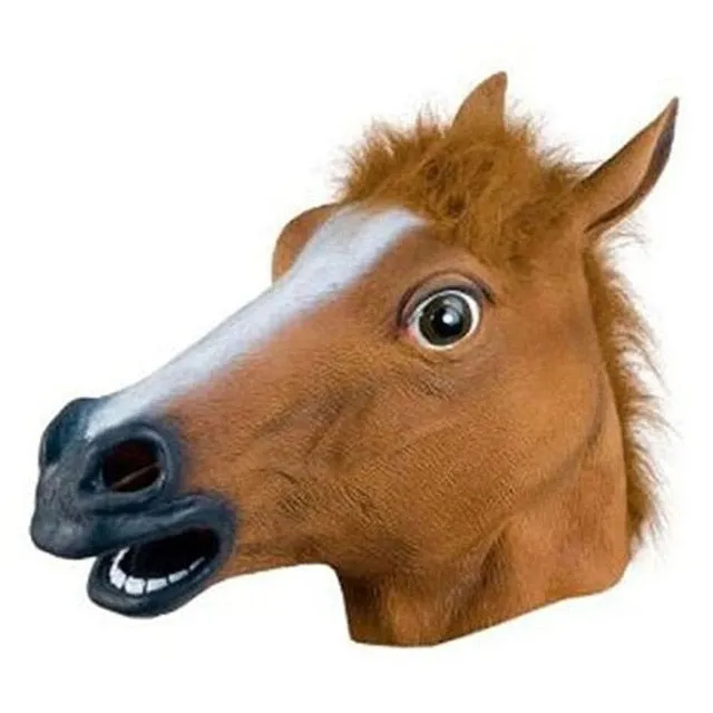 New Years Horse Head Mask Animal Costume n Toys Party Halloween 2018 New Year Decoration