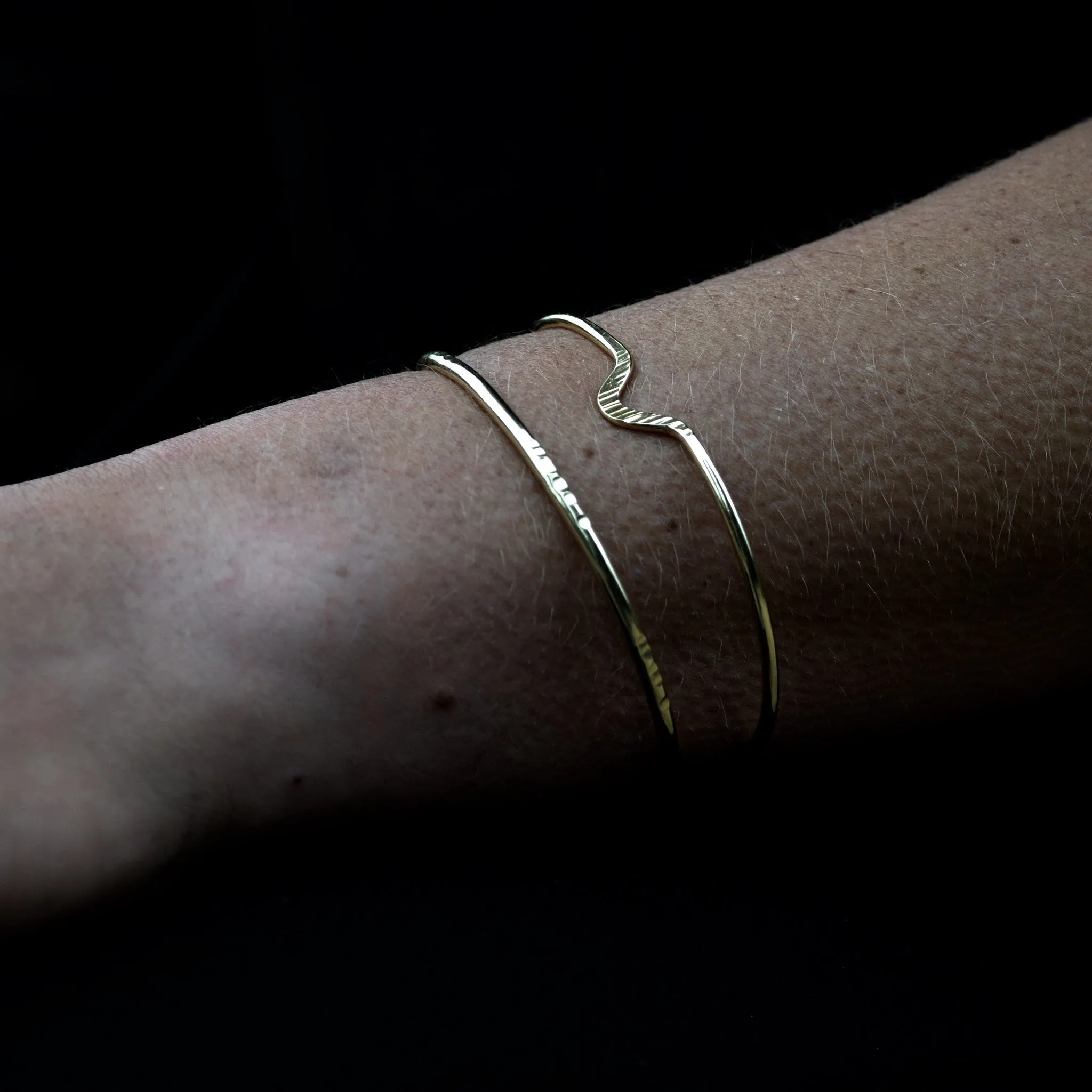 NOTCHED CUFF Bracelet | Brass