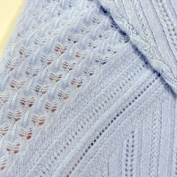 NWOT Soft Surroundings Cashmere Sweater Light Blue Size 1X