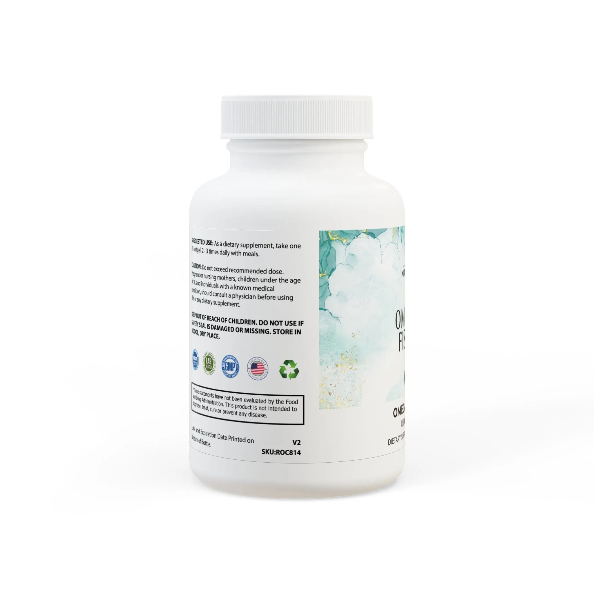 Omega 3 Fish Oil Supplement (60 Softgels)