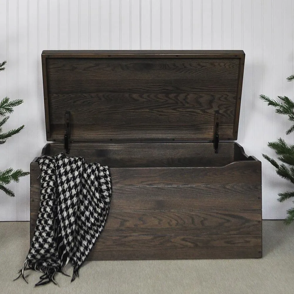 Palmer Oak Blanket Chest, Antique Slate Stain