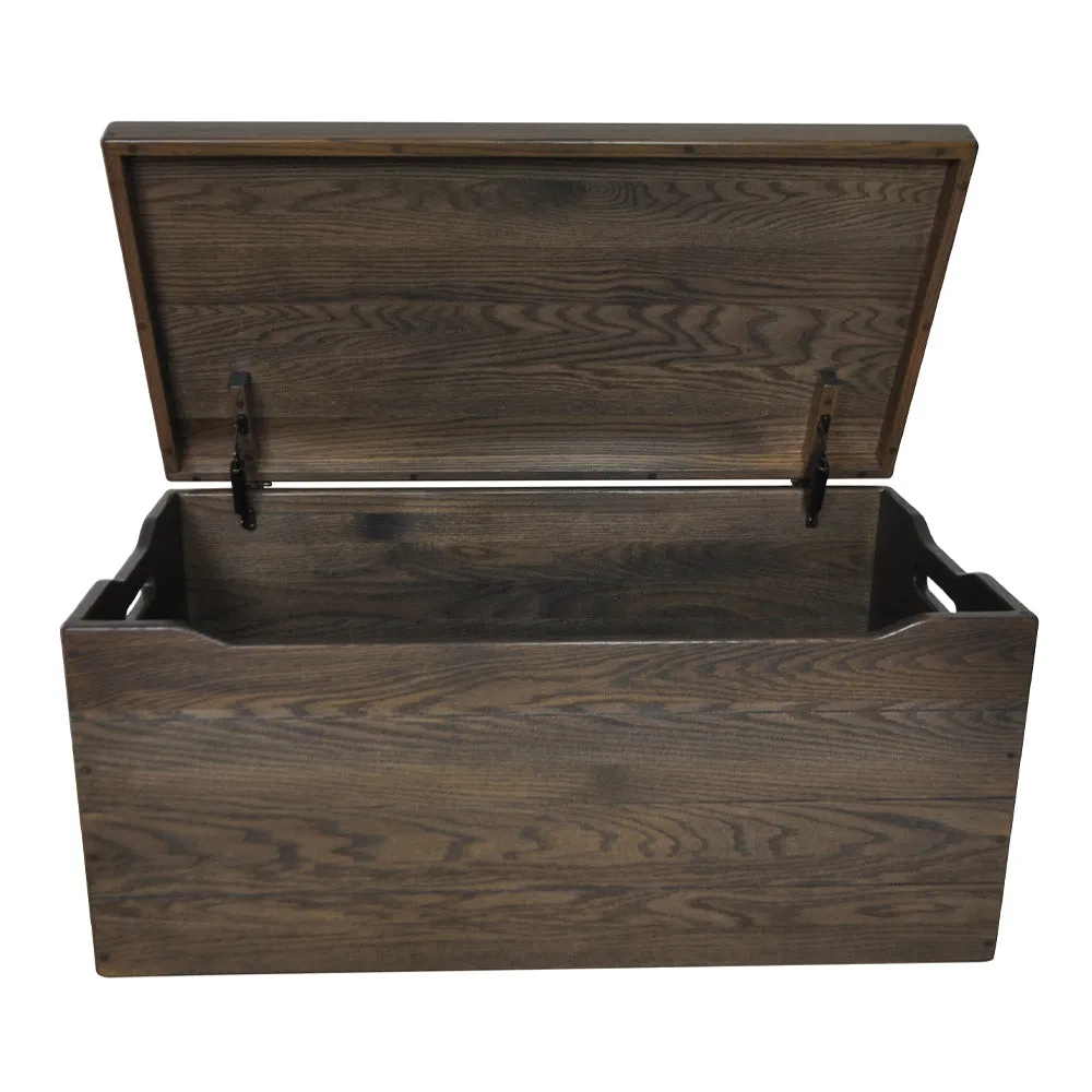Palmer Oak Blanket Chest, Antique Slate Stain