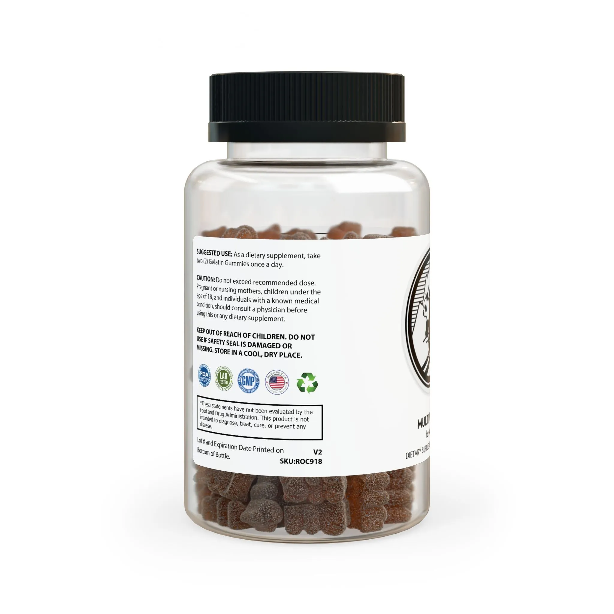 Pando Commando:  Multivitamin Pando Commando Gummies for Adults (60 Pando Commando Gummies)