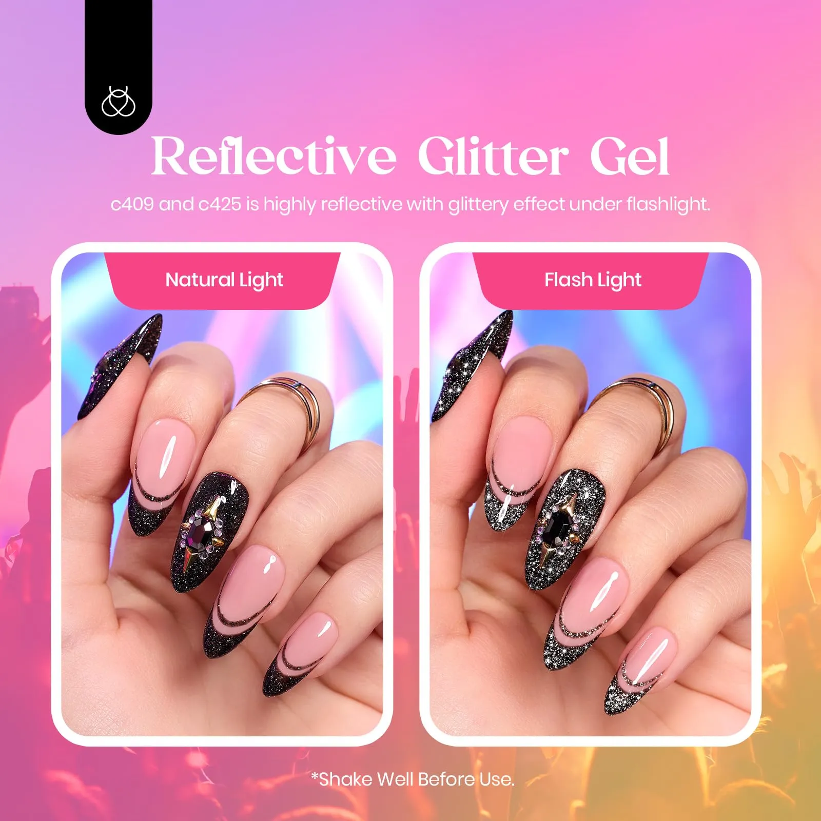 Party Fever - 20 Cat Eye Gel Colors Set With Top And Base Coat (5ml/Each)