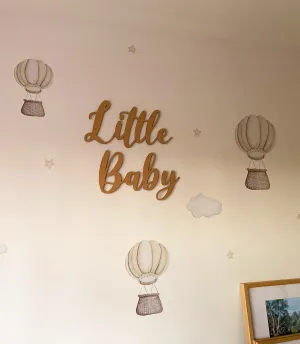 Pastel Hot Air Balloons Australian Design Hand Painted Peel & Stick, Removable Wall Decal. Nursery, Kids Playroom, Kids Teens Bedroom