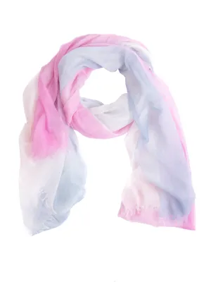 Pastel Watercolour 100% Fine Cashmere Scarf