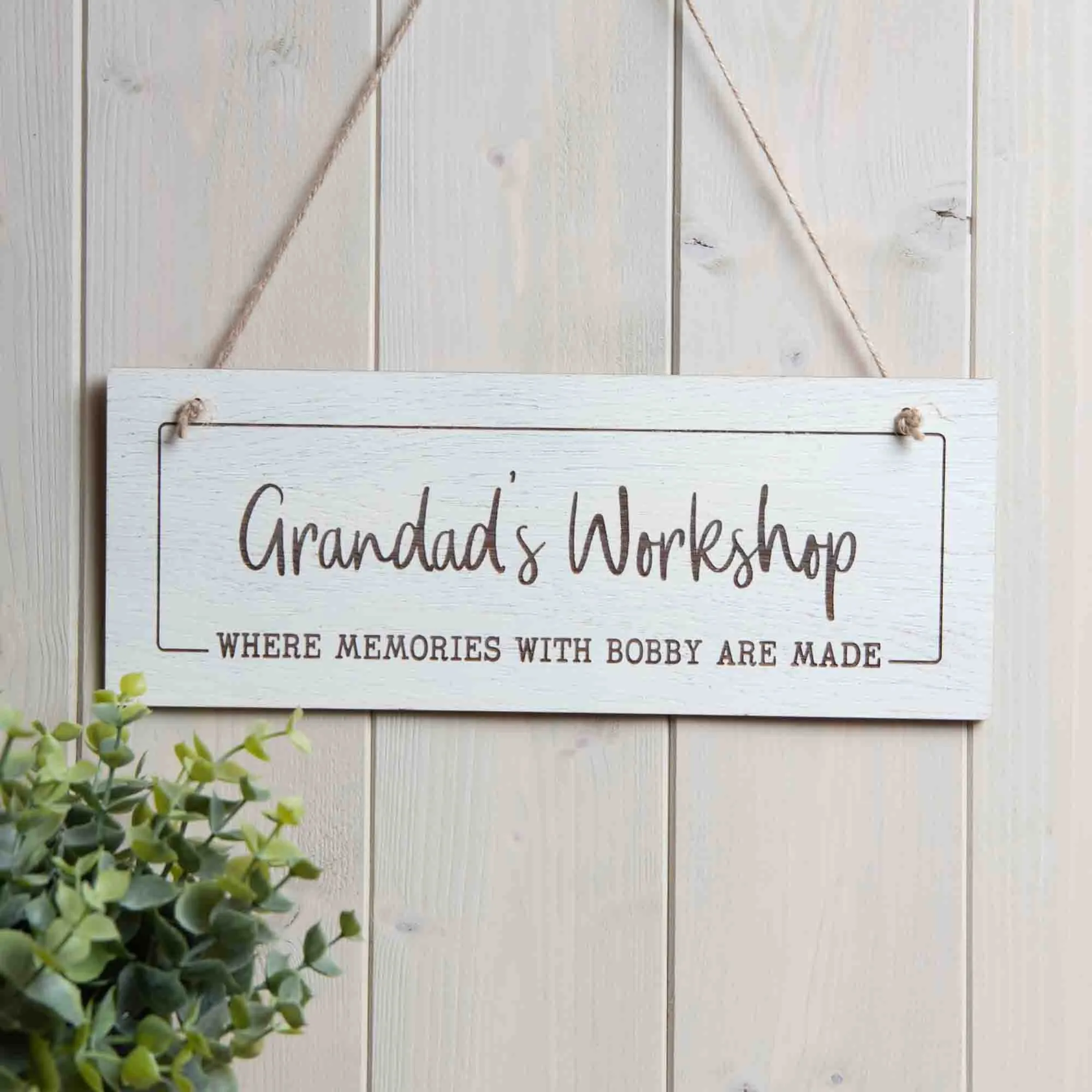 Personalised Workshop Sign