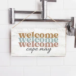 Personalized Welcome Home Twine Hanging Sign