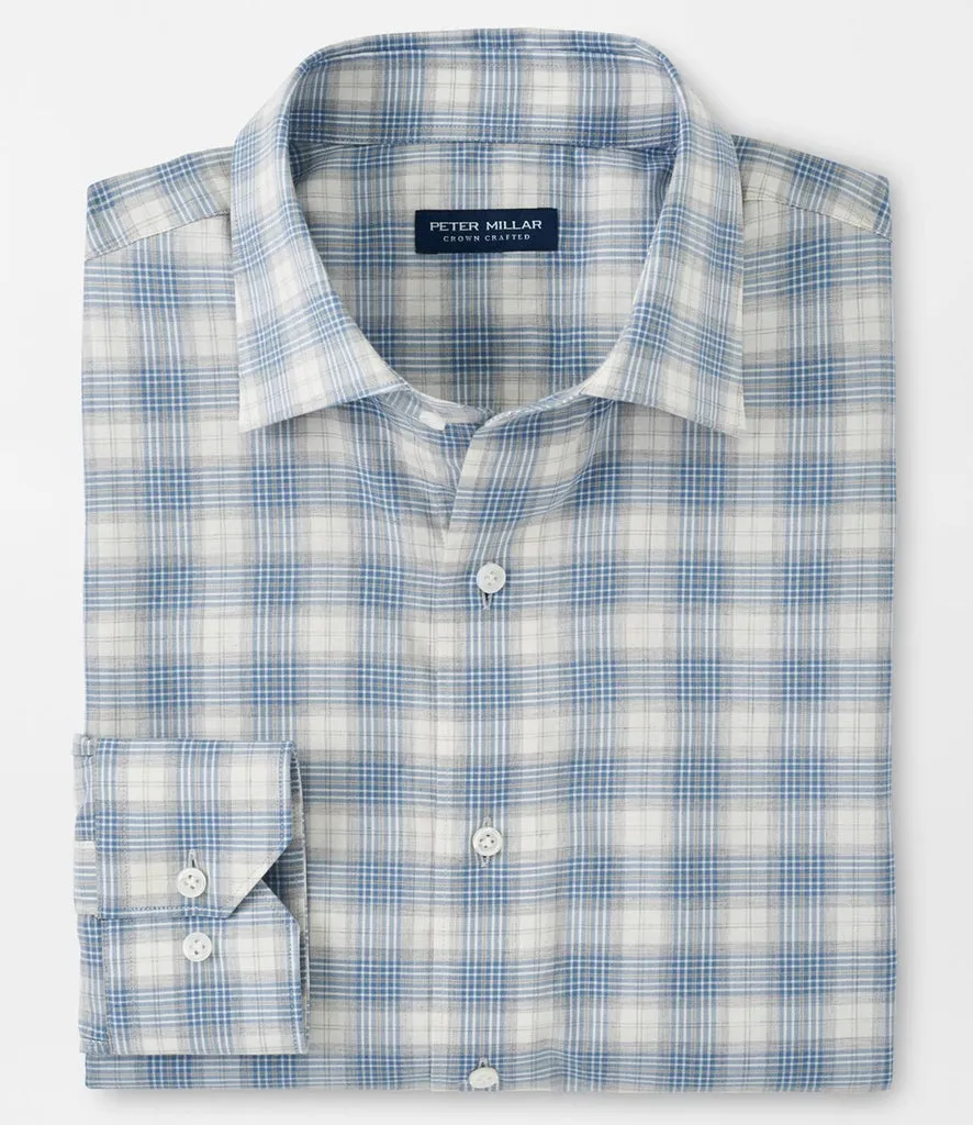 Peter Millar - Vista Winter Soft Twill Sport Shirt - Gale Grey