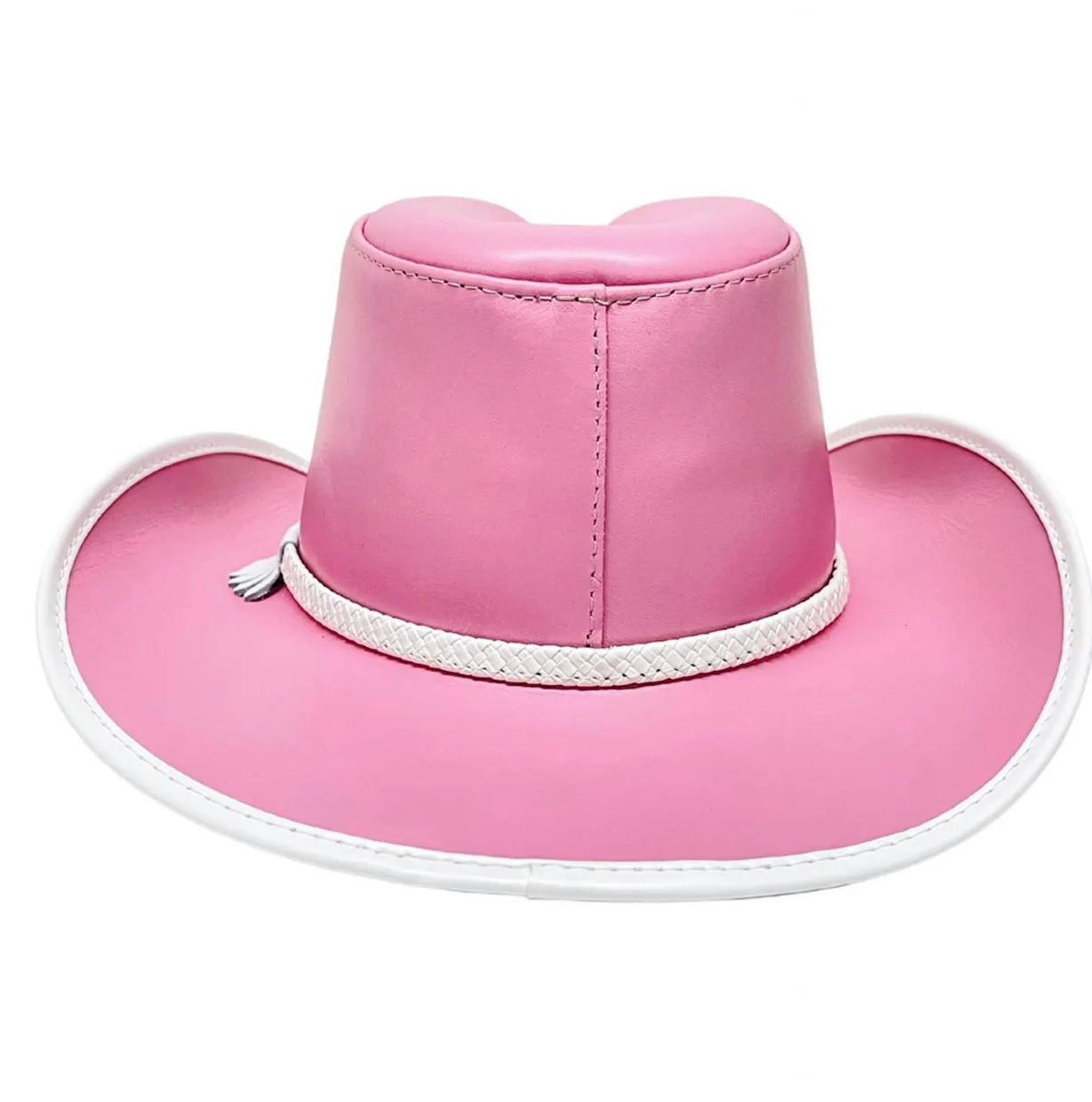 Pink Barbie Leather Hat