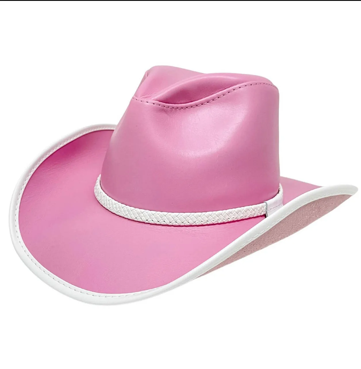 Pink Barbie Leather Hat