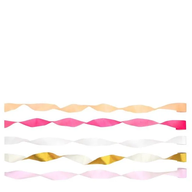 Pink Crepe Paper Streamers