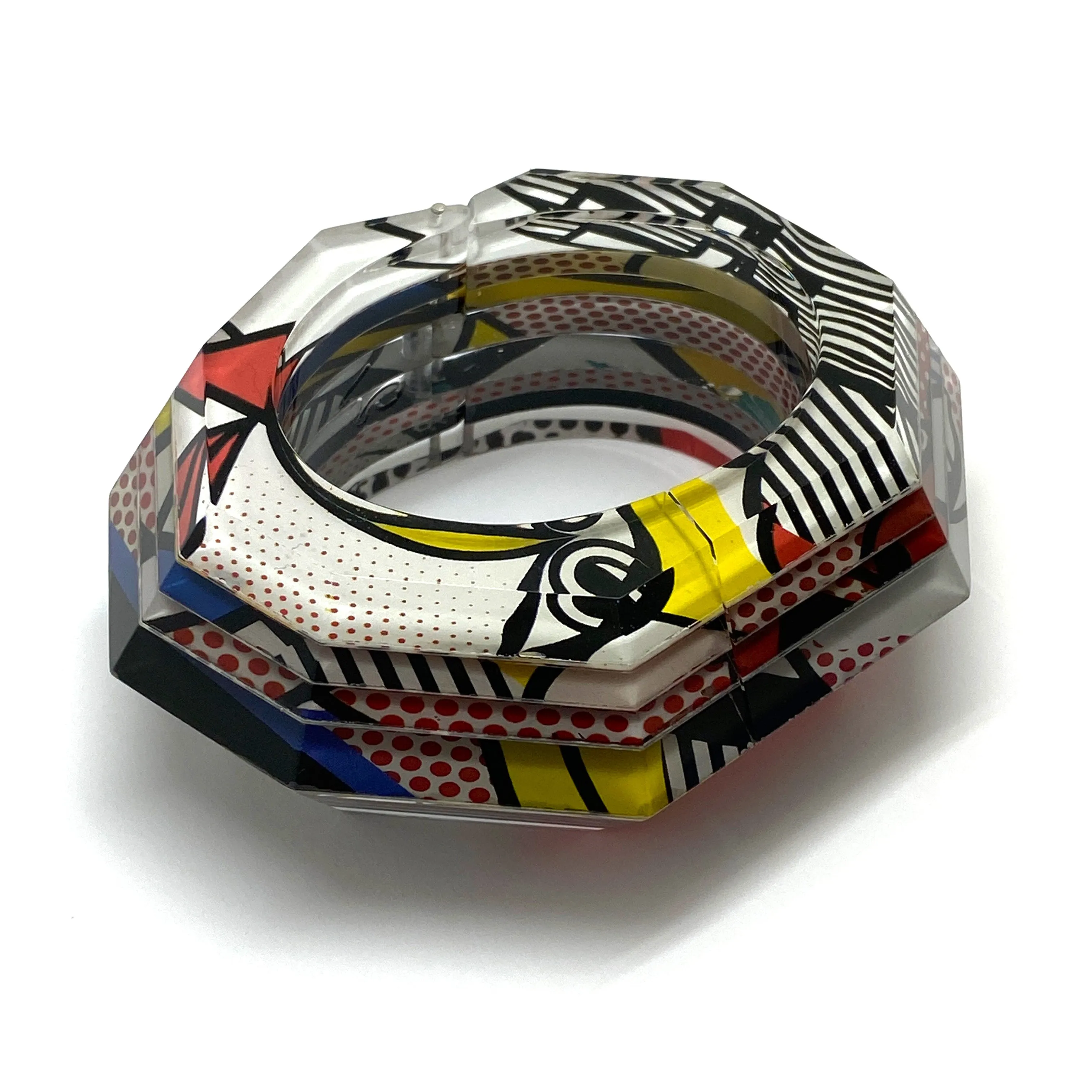 Pop Art Polka Dot Hinge Bracelet