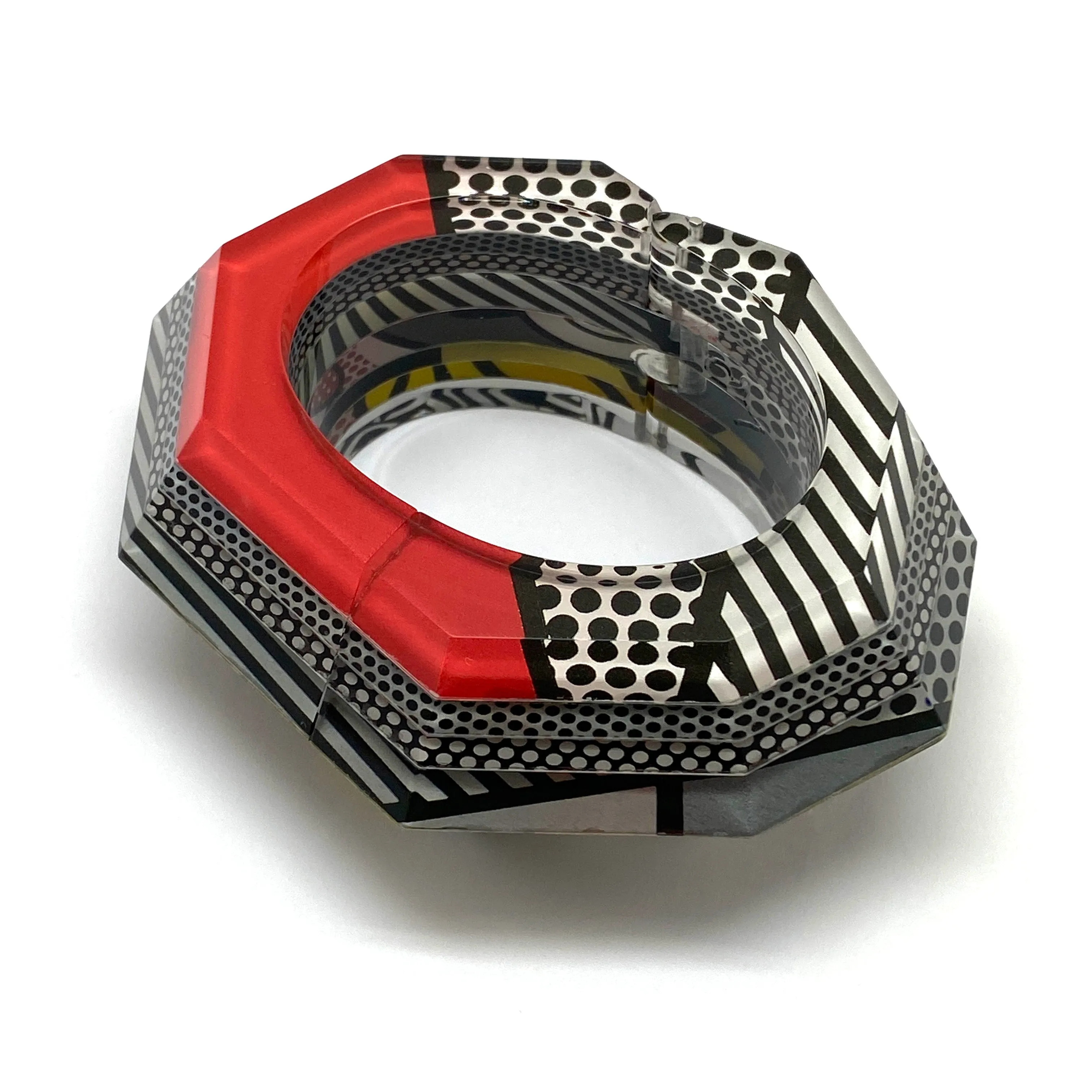 Pop Art Polka Dot Hinge Bracelet