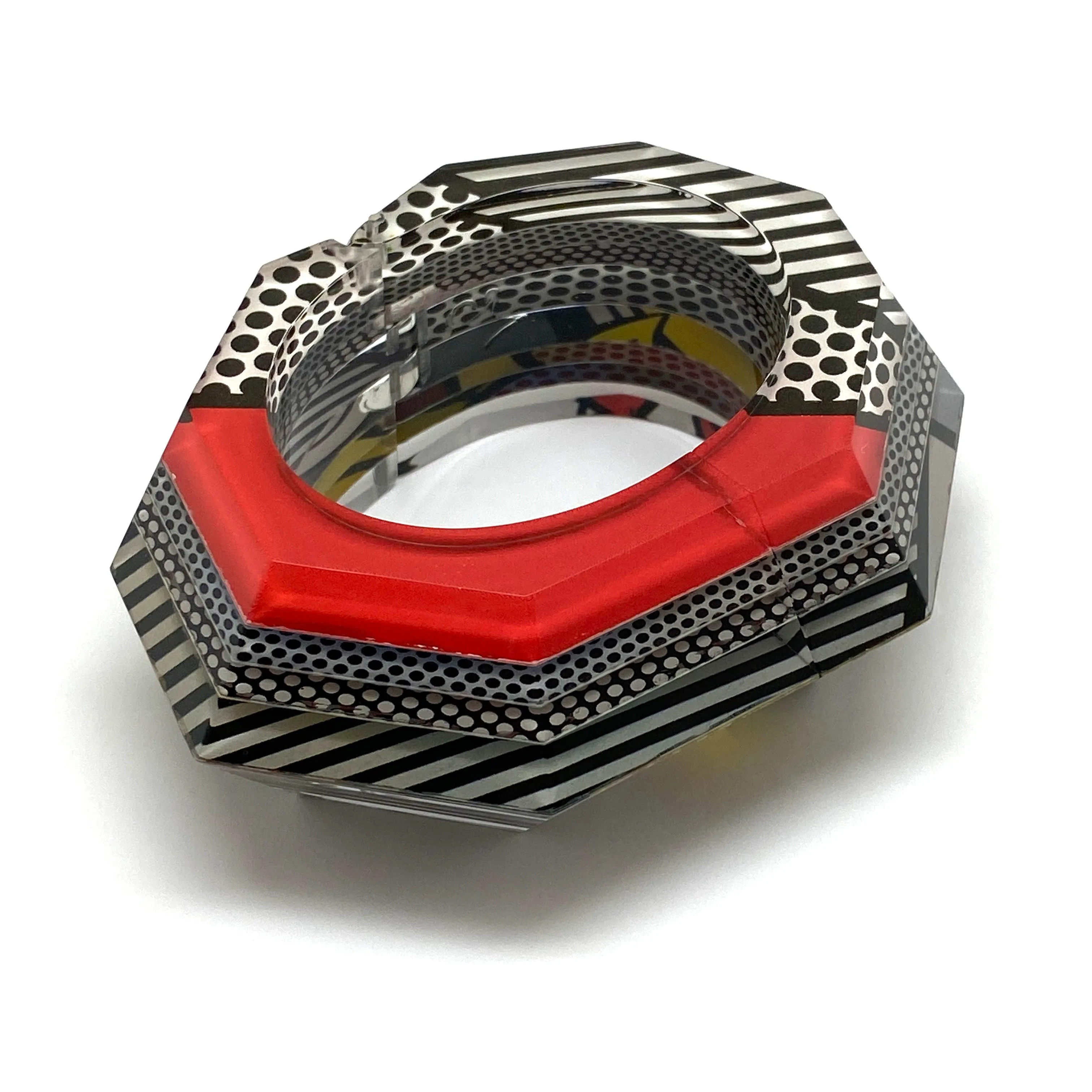 Pop Art Polka Dot Hinge Bracelet