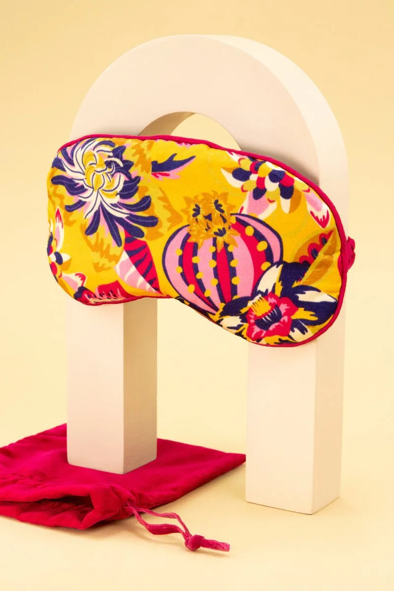 Powder Silk Fantasy Floral Eye Mask