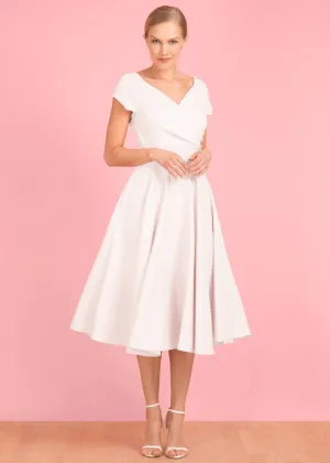 Pretty Dress Company Hourglass 50's Swing Dress Ivory