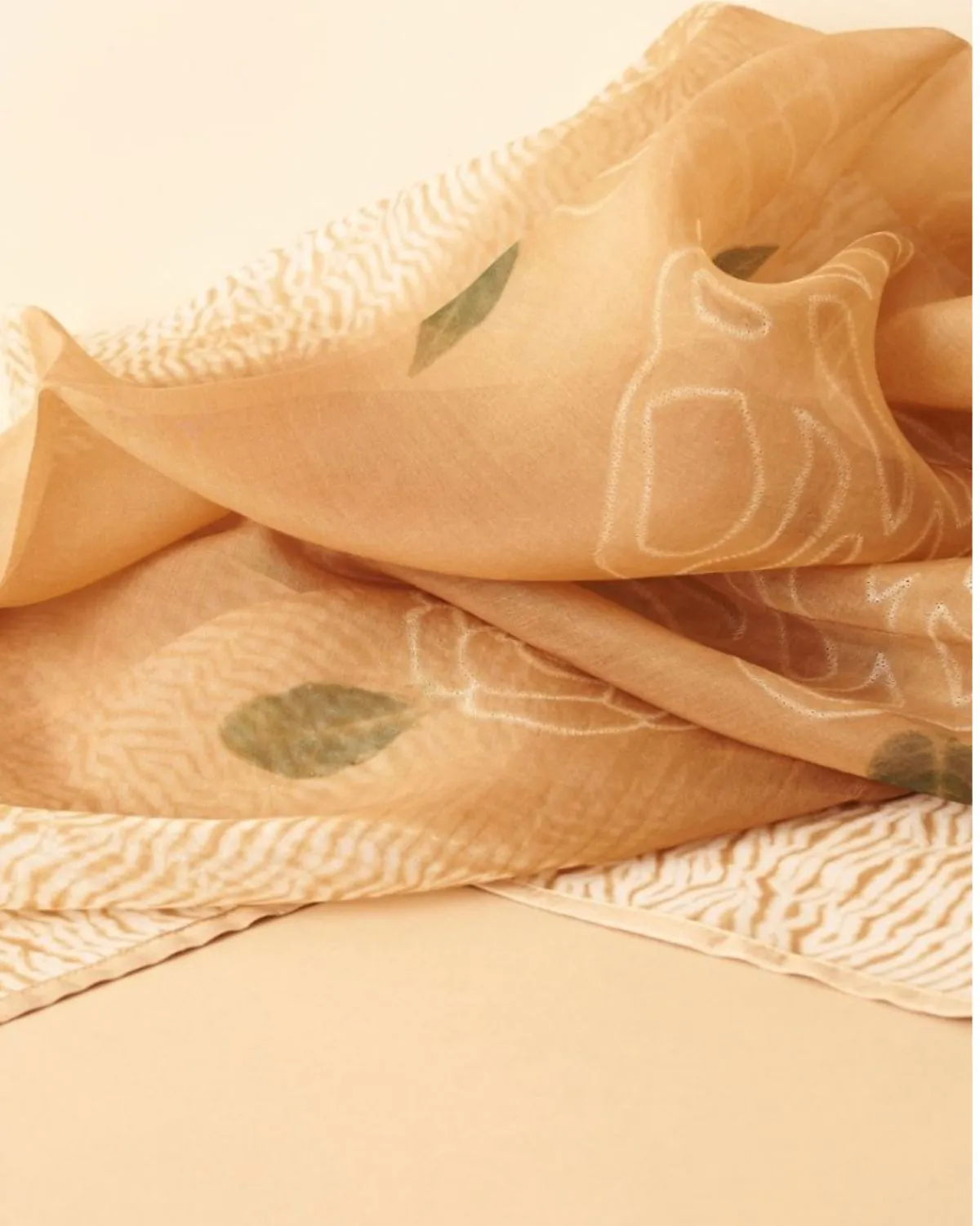 Primrose Cinnamon Silk Scarf