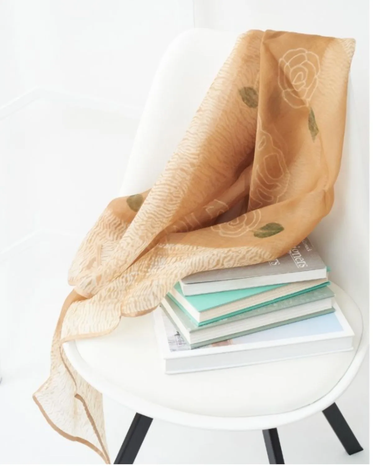 Primrose Cinnamon Silk Scarf